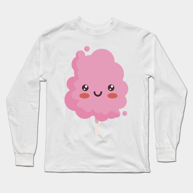 Kawaii Cute Cotton Candy Long Sleeve T-Shirt by MajorCompany